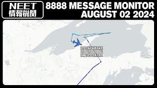 E4 over Lake Superior – HFGCS Message monitor – (no traffic)