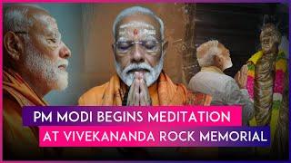 PM Narendra Modi Begins 2-Day Meditation At Vivekananda Rock Memorial In Kanniyakumari