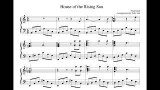 House of the Rising Sun (Piano Sheet Music) - Arrangement by Felix Sun