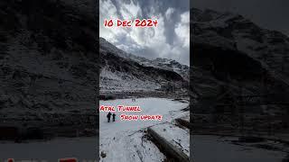 Snow update at atal tunnel Solang valley { 10 Dec 2024 } #solangvalley #malana #kulluvalley #travel