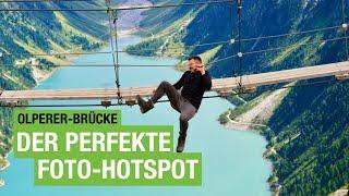 Der perfekte Foto-Hotspot: Die Olperer Hängebrücke in den Zillerttaler Alpen