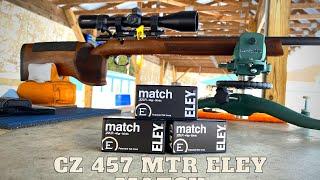 CZ 457 MTR .22LR - BOLT ACTION TARGET RIFLE TESTING WITH ELEY MATCH @50YRDS Look at Details GIVEAWAY