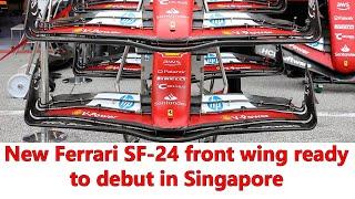 Ferrari pushes forward with SF-24 developments: updated front wing on its way for F1 Singapore GP