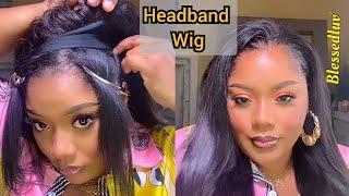 10 Headband Wig Compilation Tutorial, Curly Headband Wig, Straight Wig How to Wear Headband Wigs