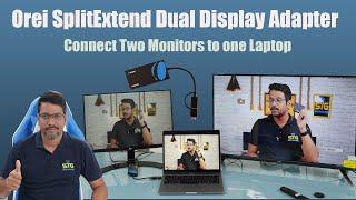 Connect Two Monitors to one Laptop | Orei SplitExtend Dual Display Adapter | Dual Monitor Setup