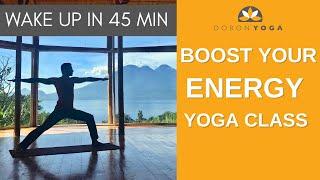 Dynamic, energy booster yoga class | Morning Yoga Flow | 45 min to feel awake and empowered!