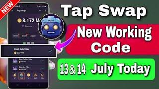 Watch Daily Video  | 14 July Tapswap Code Today | Cryptocurrency worldwide news | 1st Video Code