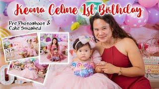 keona Celine 1st birthday Pre Photoshoot & Cake Smashed