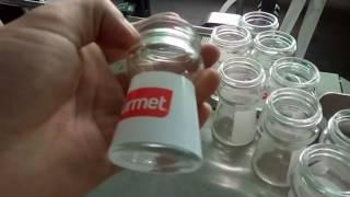 Automatic conical bottle labeling machine for Chile customer 18042017