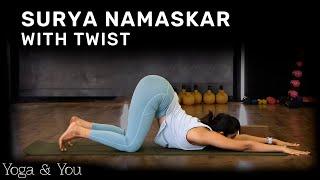 Surya Namaskar with Twist | Surya Namaskar | Key to Flexibility and Strength