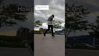 How To Moonwalk On Rollerblades #rollerblading #shorts