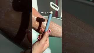 LEG SHAVING ASMR ROUTINE | Smooth Skin Truly Beauty #shorts