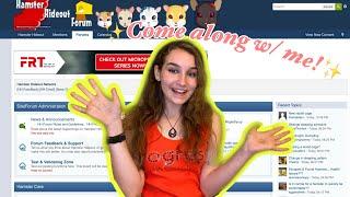 Going on the Hamster Hideout Forum! + Mini Cage Reaction!