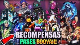 Todas las RECOMPENSAS de los PASES BOOYAH de FREE FIRE / TODOS  los PASES BOOYAH ¡Actualizado!