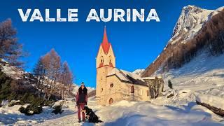 ALTO ADIGE con la neve, la VALLE AURINA trekking consigliati e CHALETS con vista panoramica