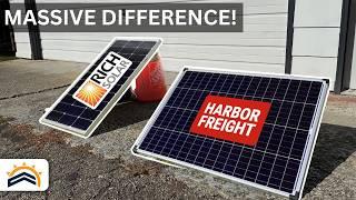 Harbor Freight 100W Vs Rich Solar 100W |  Tested!