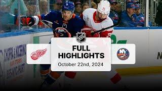 Red Wings at Islanders | October 22, 2024 | NHL Full Game Highlights