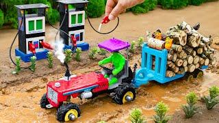 diy tractor mini petrol pump science project | How is heavy trolley get refueled by petrol pump?