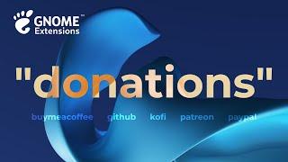 GNOME Extensions Now Supports Donation