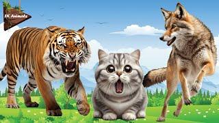 Unforgettable Animal Encounters: Tiger, Cat, Wolf, Rabbit, Kangaroo