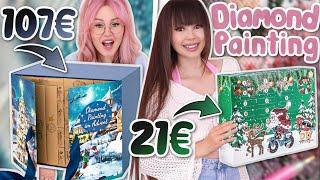 Welcher DIAMOND PAINTING Adventskalender lohnt sich mehr? Teuer vs. Billig | ViktoriaSarina