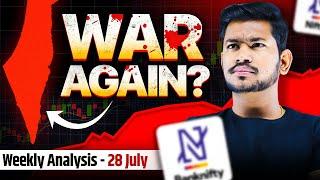 Again Israel War on Gaza ? Global Market - Weekly Market Analysis| Banknifty & Nifty | 29 July