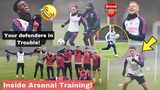 High Spirits!Jakub Kiwior First TrainingArsenal Preparations ahead of Man City,Trossard,Jesus