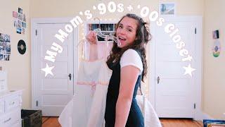 Thrifting My Mom's 1990s/2000s Closet! + Try On