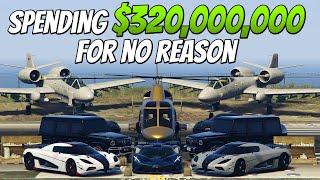 Spending $320,000,000 in GTA 5 Online for NO REASON | GTA 5 Spending Spree