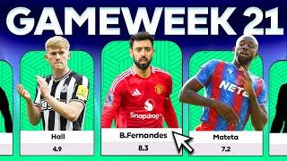 FPL PLAYERS TO BUY | GW21 