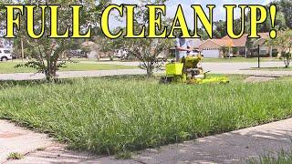 Lawn care vlog #53 Another tall grass free makeover!