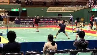 Kento Momota Sparring w/ Nishimoto Nice Camera Angle (Mirrored)