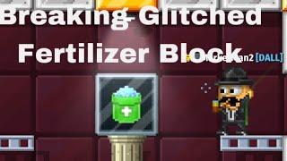 Breaking Glitched Fertilizer Block | Pixel Worlds