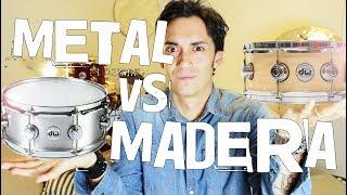 Redoblantes de METAL vs MADERA!