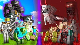 OVERWORLD vs NETHER in Minecraft (Mob Battle)