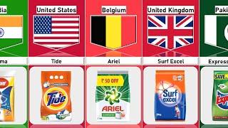 Detergent Brands From Different Countries | Cosmic Comparison