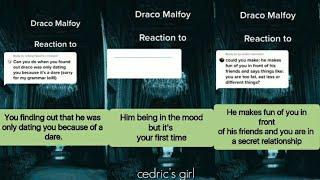 How does DRACO MALFOY reacts.... [ALL NEW] || How the HP boys react....