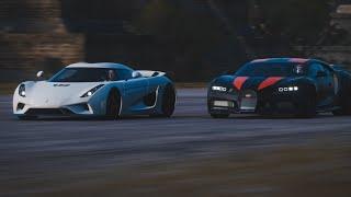 Bugatti Chiron SS VS. Koenigsegg Regera | 0-400 KPH Comparison