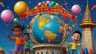  "Around the World We Go!" - Fun Kids Song About Different Cultures and Continents! 