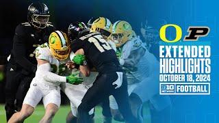 Oregon at Purdue | Extended Highlights | Big Ten Football | 10/18/2024