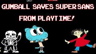 SAN VER. S (SUPER SANS) IN SURVIVAL MODE | FUNNY GUMBALL BEING EXTRA | FUNNY GAMING