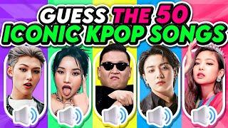 GUESS THE 50 ICONIC KPOP SONGS  (ARE YOU A REAL KPOP FAN? ) | KPOP QUIZ  