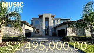 $2,495,000 Modern Luxury Home in Lake Nona Florida | Music Home Tour