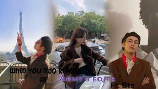 bts ff taehyung/When you two react at armys edit ft.bts