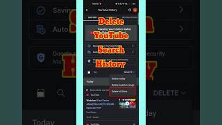 How To Clear YouTube Search History ||  Clear Search Data || #shorts#viral