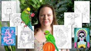 Coloring pages & Art - ASMR Patreon Announcement