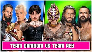 Rey Mysterio & Roman Reigns & Drew McIntyre vs. Dirty Dom & Cody Rhodes & Seth Rollins - WWE 2024