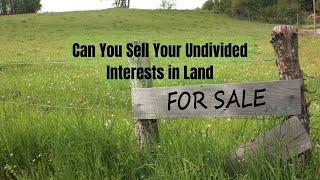 Can You Sell Your Undivided Interests in Land - Texas Attorney Philip Hundl