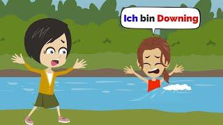 Mila Ertrinken im Fluss |  Deutsch lernen |  deutsch verstehen