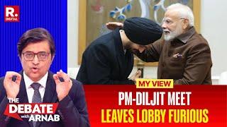 Diljit Dosanjh-PM Modi's Heartwarming Meet Crushes Hopes Of Urban Naxals | Arnab's View